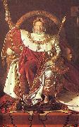 Jean Auguste Dominique Ingres Napoleon on his Imperial throne Sweden oil painting artist